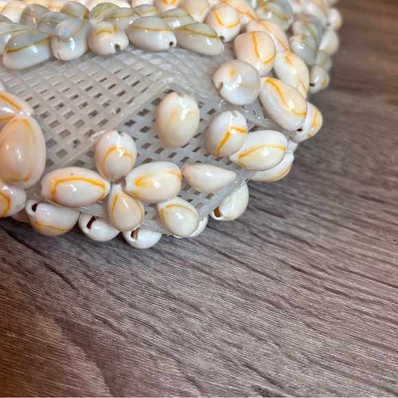 Vintage Seashell Boho Beaded Purse – Handmade Shell Shoulder Bag - Picture 5 of 5
